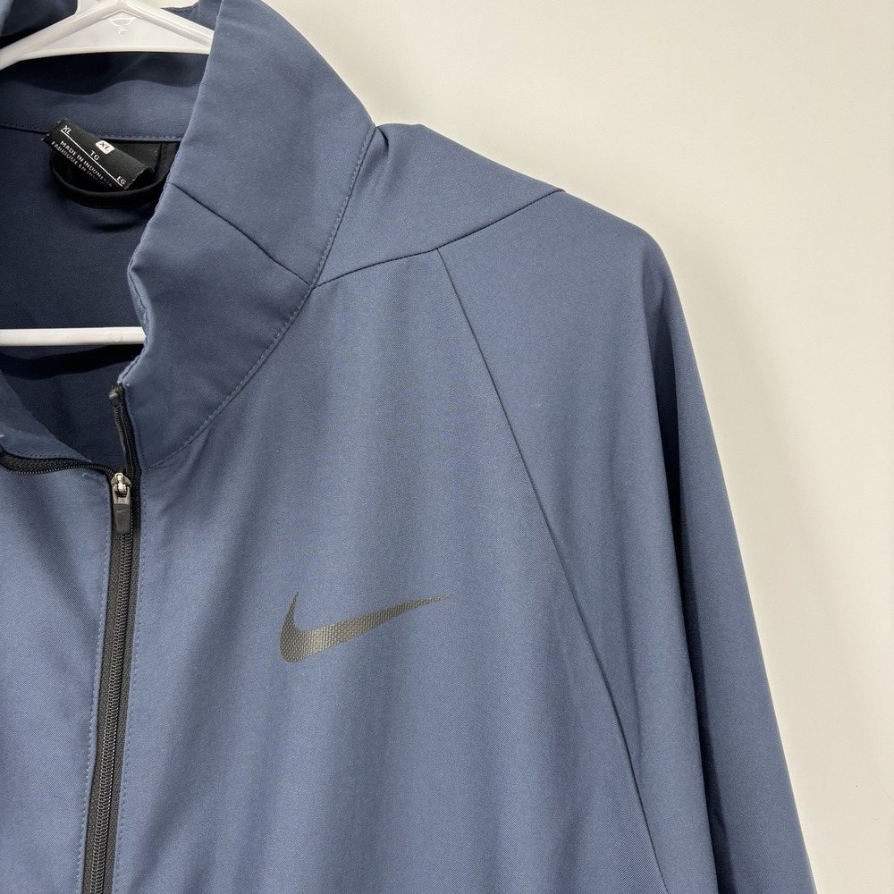 NIKE Dri-Fit Training Jacket Blue Men's Size XL Lightweight Full Zip Athletic - Picture 3 of 11